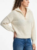 Susymix- Maglia costa inglese con mezza zip