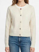 Susymix- Cardigan in maglia con bottoni gioiello
