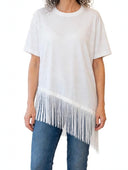 Miamor - T-shirt asimmetrica frange