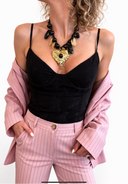 Vicolo - Top bustino in pizzo con coppe e ferretto