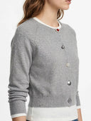 Susymix- Cardigan in maglia con bottoni gioiello