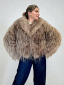 Eco pelliccia oversize effetto piuma - MiAmor