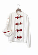 Vicolo - Felpa zip con alamari