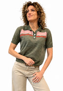 Vicolo - Polo in lino righe