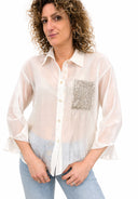 Susymix- Camicia tasca paillettes