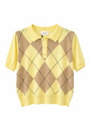 Vicolo- Polo in viscosa rombi