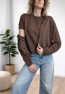 Vicolo - Twinset cardigan traforato+t-shirt traforata