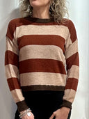 Maglia a righe multicolor