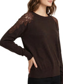 Susymix- Maglia con inserti in pizzo