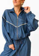 Vicolo- Bomber in chambry con zip