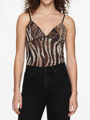 Vicolo - Top in tulle tigrato
