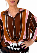 Susymix- Camicia in viscosa a righe