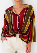 Susymix- Camicia in viscosa a righe