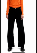 Pantalone velluto gamba ampia