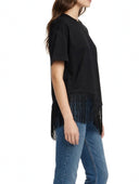 Miamor - T-shirt asimmetrica frange