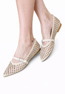 Miamor - Ballerine con laccetto e strass