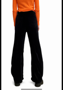 Pantalone velluto gamba ampia