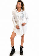Susymix- Abitino camicia con tasca in paillettes