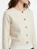 Susymix- Cardigan in maglia con bottoni gioiello