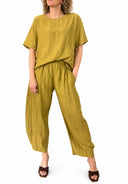 Miamor - Cordinato casacca e pantalone misto lino