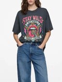 Vicolo - T-shirt over stay wild