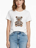 Vicolo - T-shirt orso strass