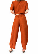 Miamor - Cordinato casacca e pantalone misto lino