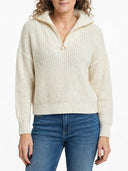 Susymix- Maglia costa inglese con mezza zip