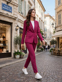 Please - Completo blazer monopetto e pantalone sigaretta