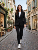 Please - Completo blazer monopetto e pantalone sigaretta