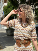 Vicolo - T-shirt crochet fantasia
