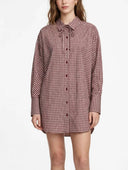 Vicolo - Camicia quadretti over con top