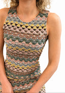 Vicolo - Abito crochet fantasia
