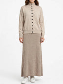 Vicolo - Cardigan collo alto in lana e cashmere