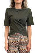 Vicolo - T- shirt incrociata con spalline
