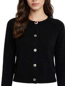 Susymix- Cardigan in maglia con bottoni gioiello