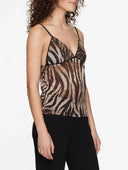 Vicolo - Top in tulle tigrato