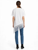 Miamor - T-shirt asimmetrica frange