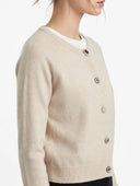 Susymix- Cardigan in maglia con bottoni gioiello