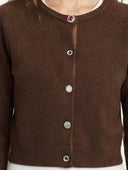 Susymix- Cardigan in maglia con bottoni gioiello