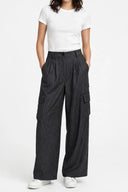 Vicolo - Pantalone cargo gessato