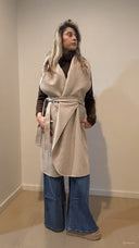 Cappotto gilet handmade in lana