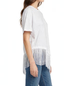 Miamor - T-shirt asimmetrica frange