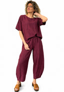 Miamor - Cordinato casacca e pantalone misto lino