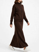 Vicolo - Cardigan collo alto in lana e cashmere