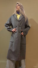 Cappotto in lana con cappuccio