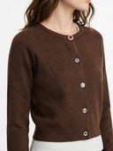 Susymix- Cardigan in maglia con bottoni gioiello