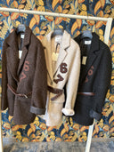 Blazer in lana bouclé con cintura - Vicolo