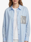 Susymix- Camicia over tasca paillettes