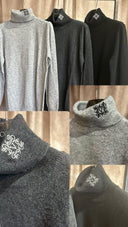 Lupetto in maglia con logo Vicolo